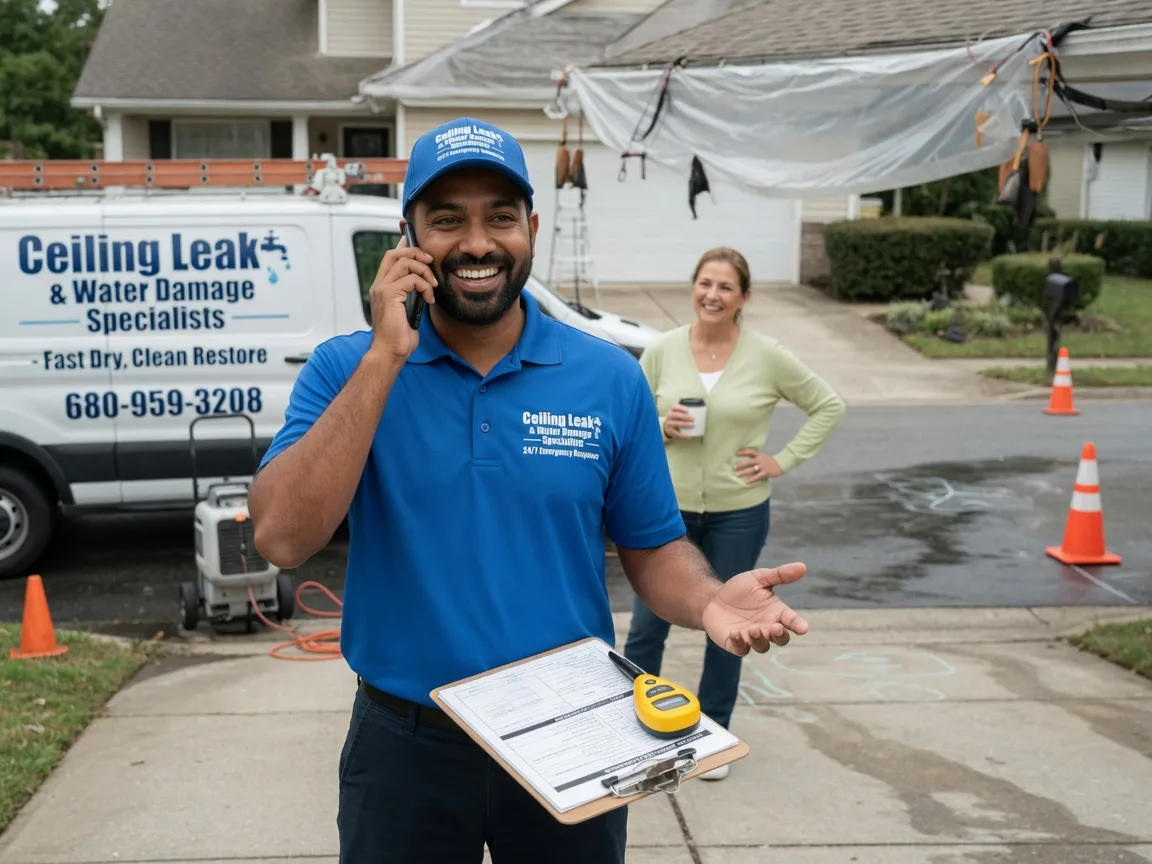 Ceiling Leak Cleanup Shipshewana, IN FAQs